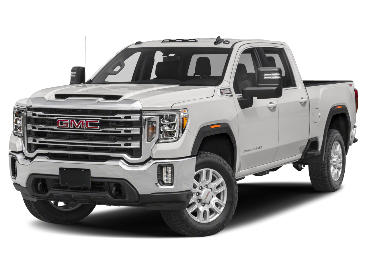 2022 GMC Sierra 2500 HD SLE in Pacific Blue Metallic — front three-quarter view