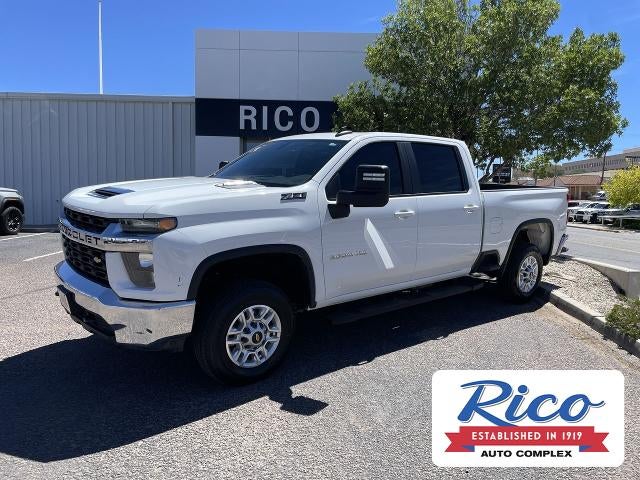 2021 Chevrolet Silverado 2500 HD LT in Summit White — front three-quarter view