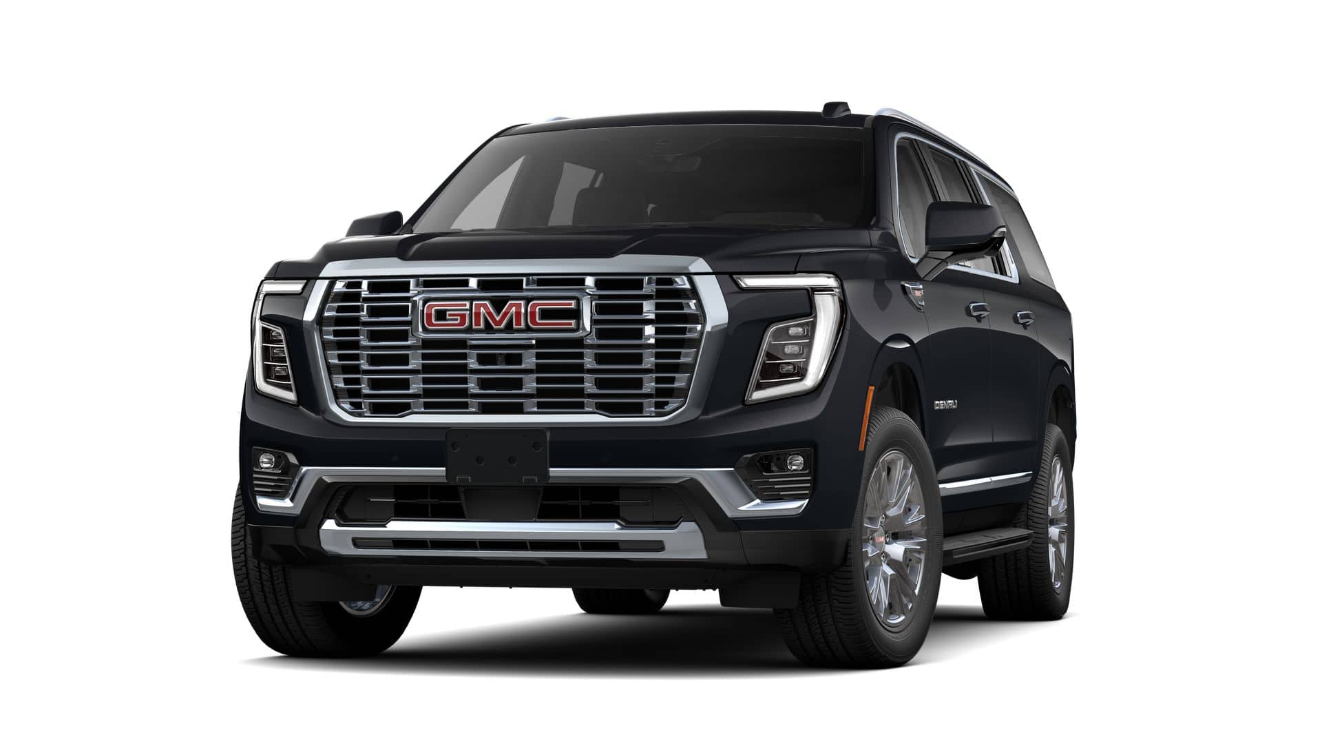 2026 GMC Yukon XL Denali in Titanium Rush Metallic — front three-quarter view