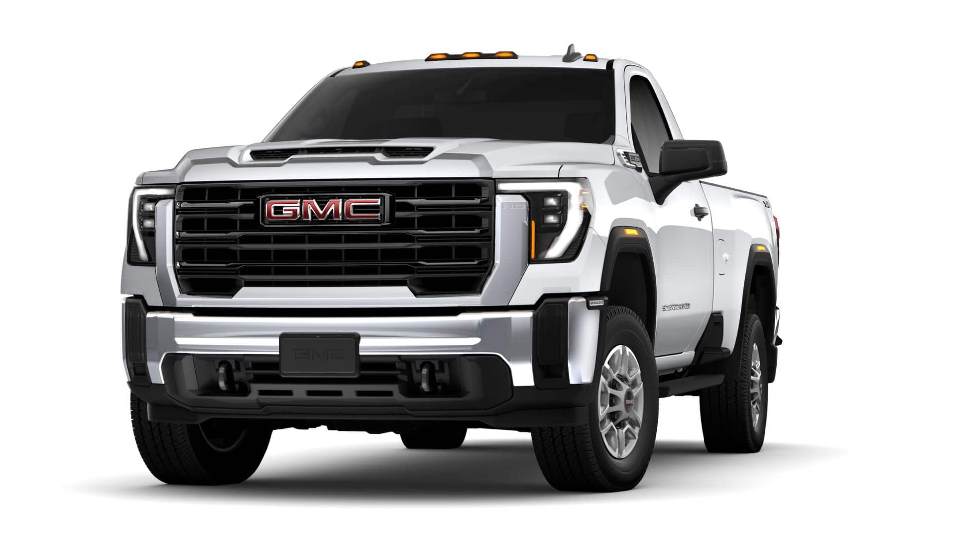 2026 GMC Sierra 2500 HD Pro in Summit White — front three-quarter view