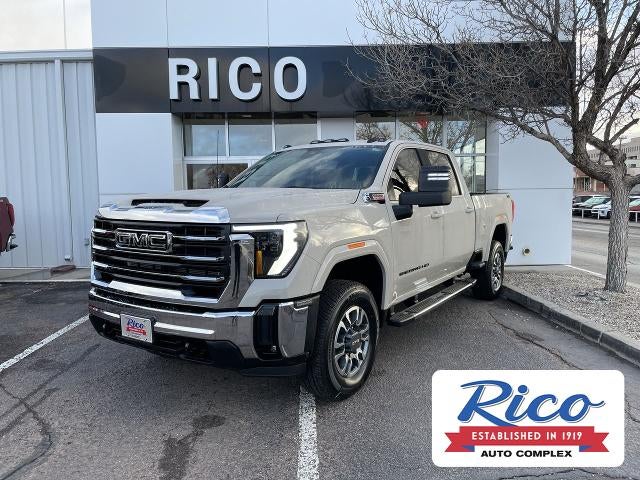2026 GMC Sierra 2500 HD SLE in Coastal Dune — front three-quarter view