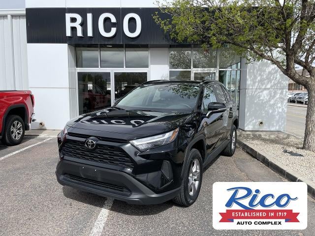 2025 Toyota RAV4 XLE in Black — front three-quarter view