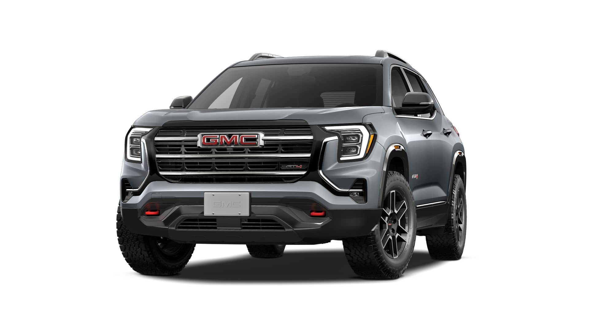 2027 GMC Terrain AWD AT4 in Sterling Metallic — front three-quarter view