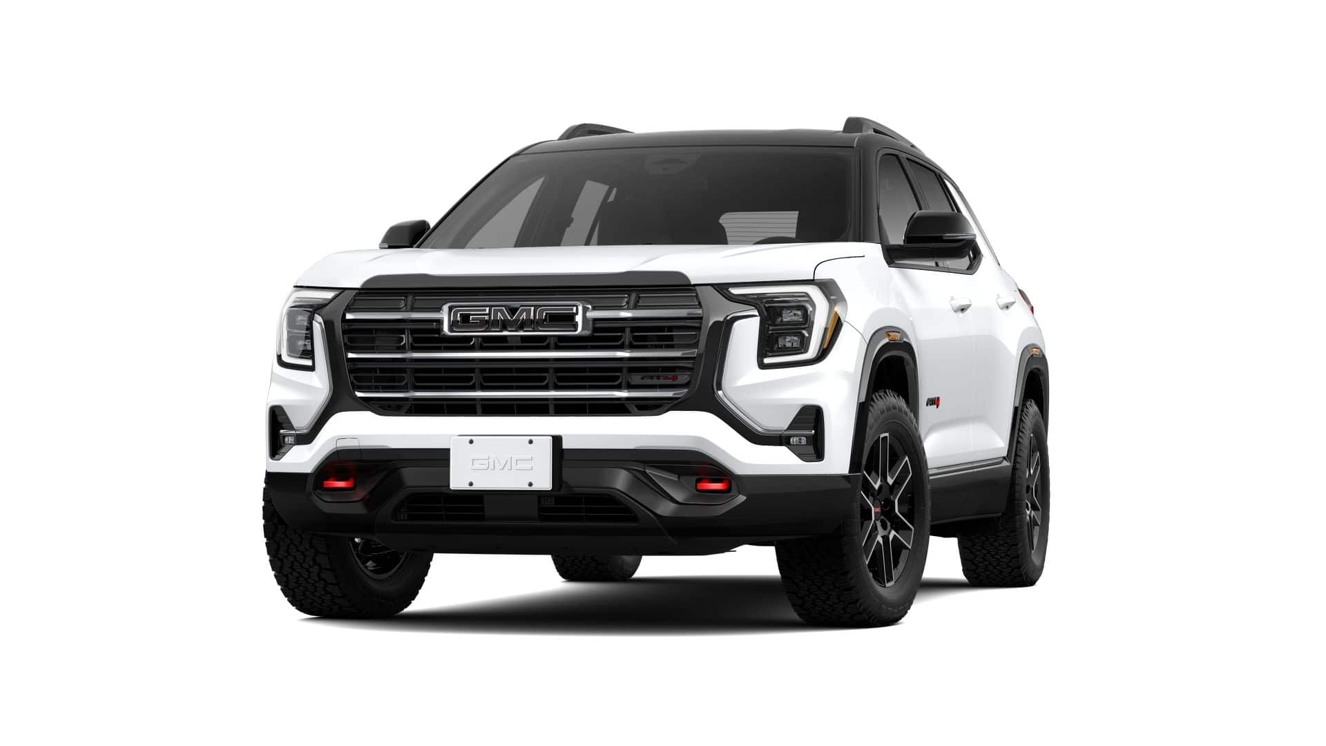 2026 GMC Terrain AT4 in Summit White — front three-quarter view