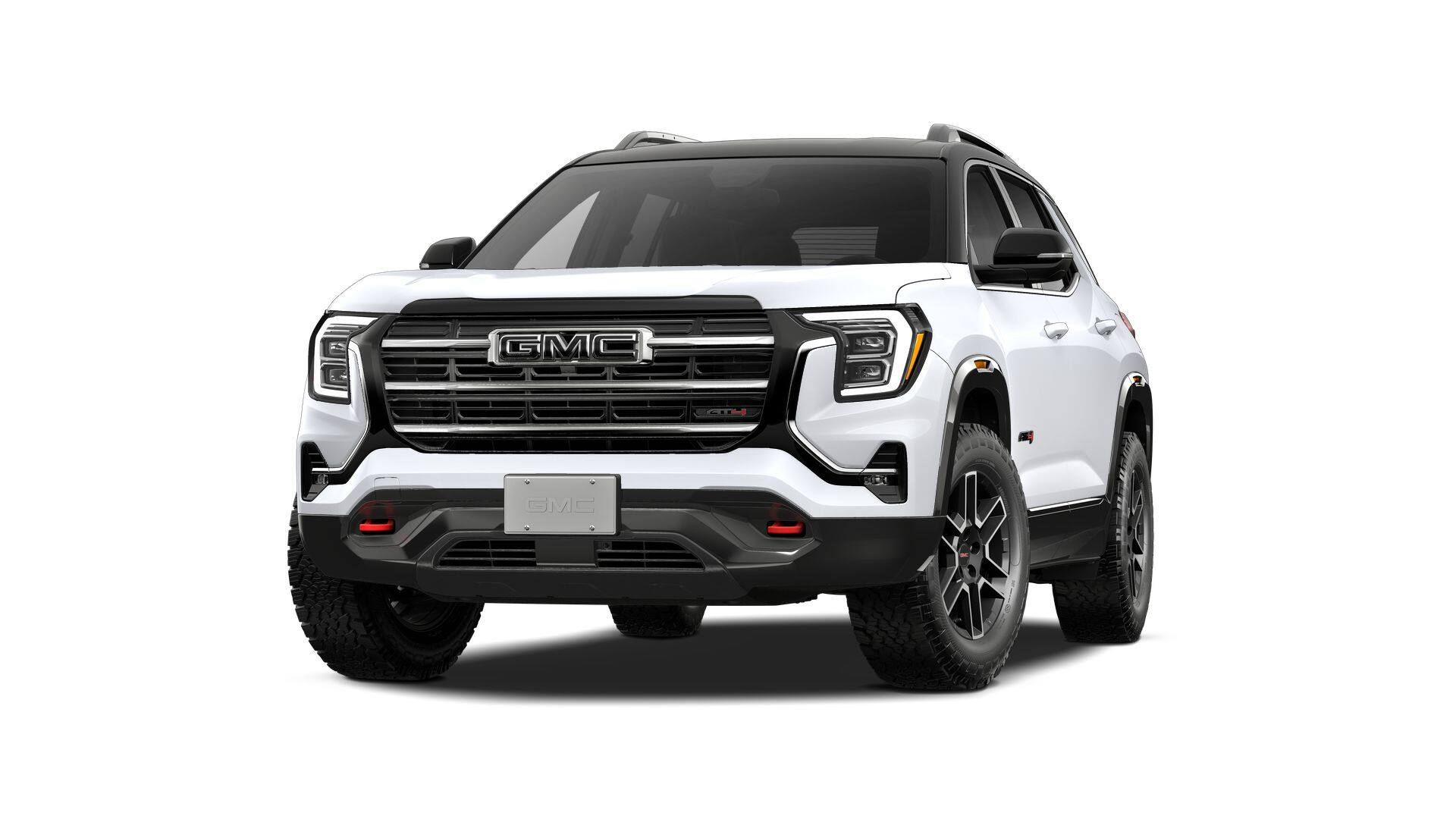 2027 GMC Terrain AWD AT4 in Summit White — front three-quarter view