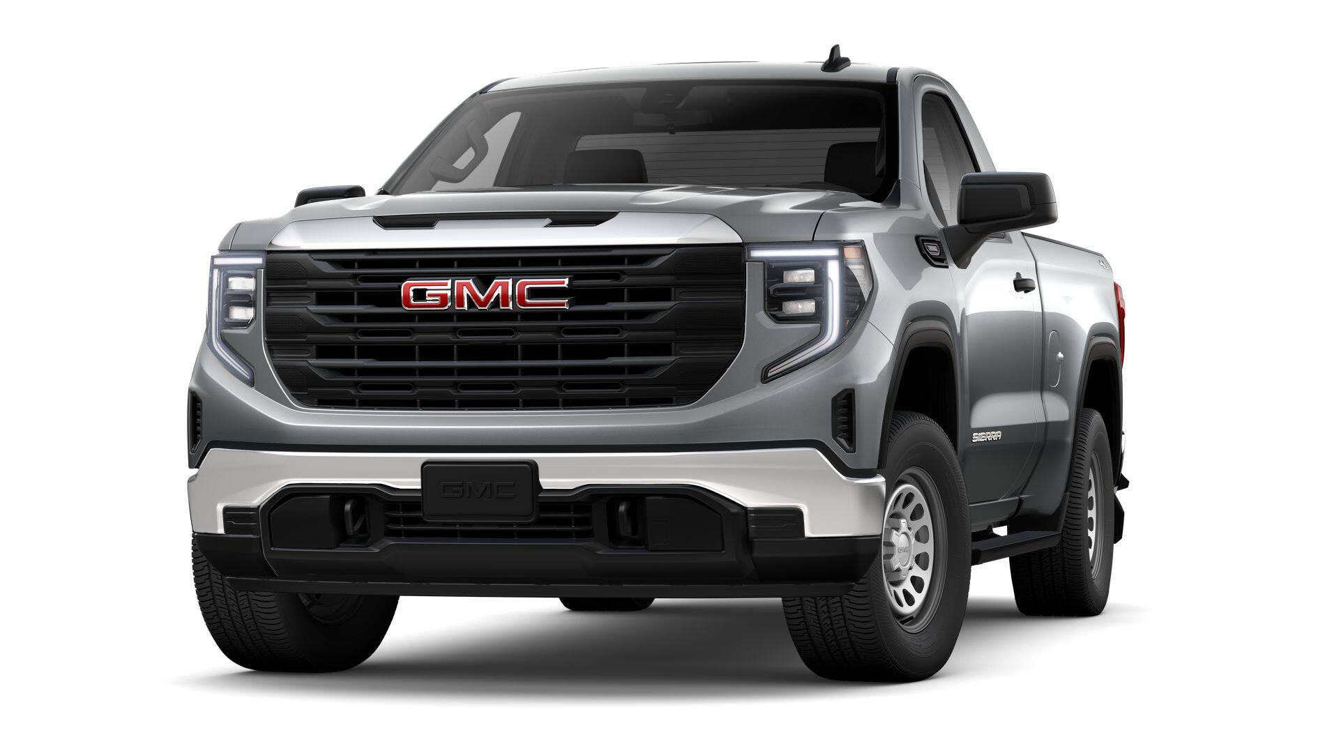 2026 GMC Sierra 1500 Pro in Sterling Metallic — front three-quarter view
