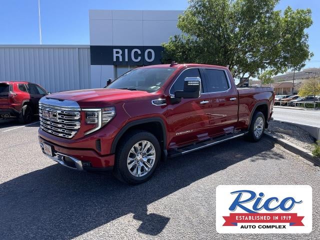 2024 GMC Sierra 1500 Denali in Volcanic Red Tintcoat — front three-quarter view
