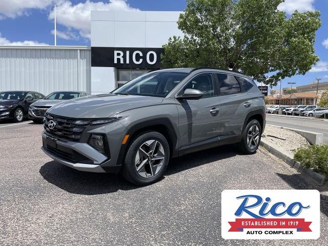 2025 Hyundai Tucson SEL in Gray — front three-quarter view